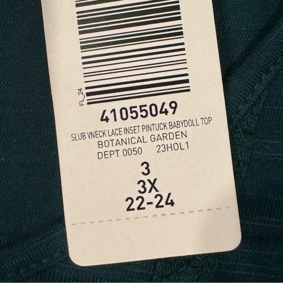 Torrid Deep Teal V-Neck Blouse - Picture 3 of 3